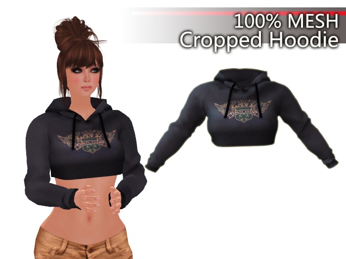 ★★100% Mesh Best Selling!!!★★Cropped Hoodie aq1.1