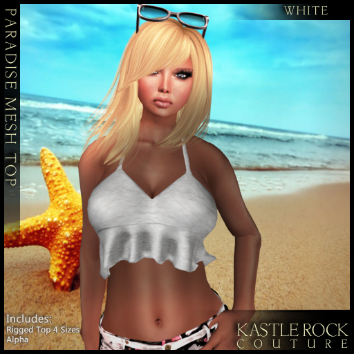:KR: Paradise Top - White