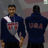 USA  SOCCER hoodie  (MESH) boxed