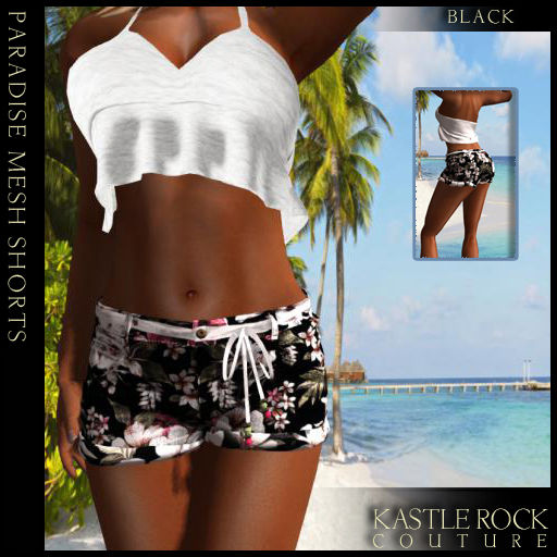 :KR: Paradise Shorts - Black