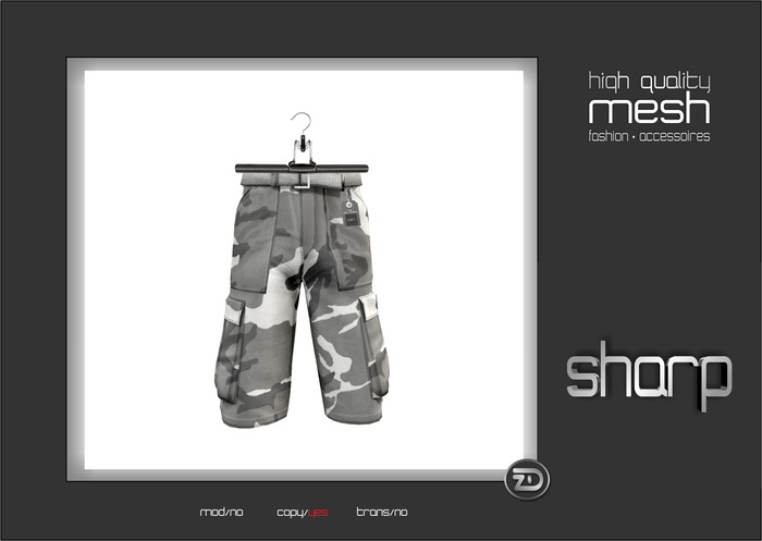 sharp by [ZD] - MESH - Cargo Shorts