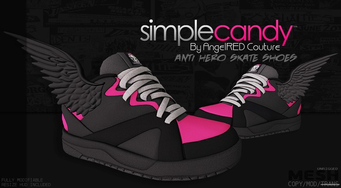 Simplecandy - Anti Hero Skate Shoes [Pink]