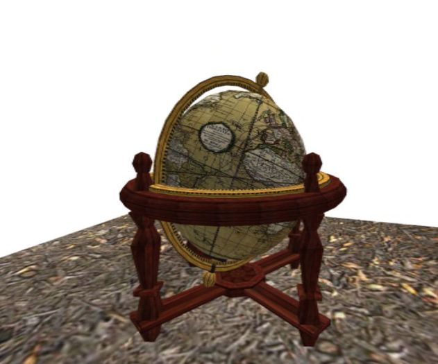 Old World Rotating Globe