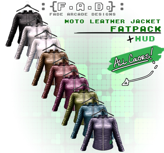 -Fade Arcade- Leather Jacket V1 Black