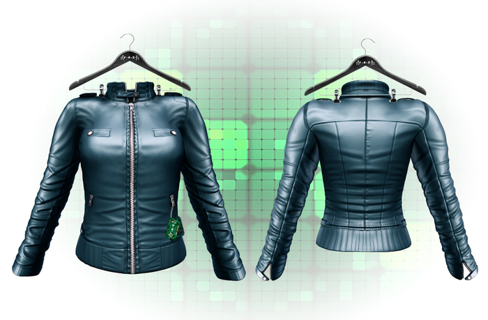 -Fade Arcade- Leather Jacket V1 Blue