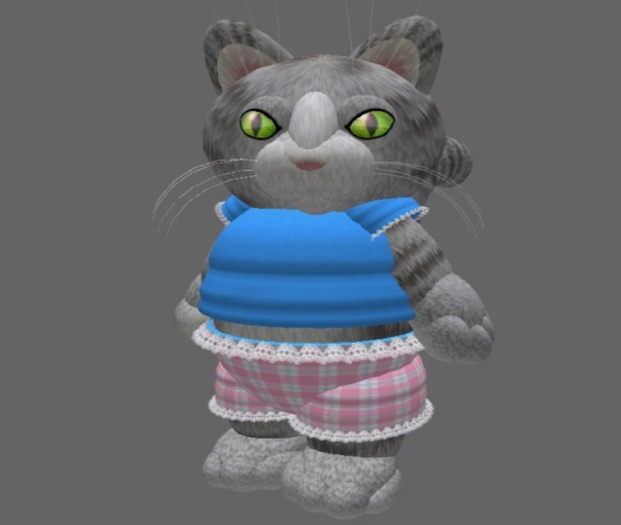 Tiny Pink&Blue Plaid Ruffle TShirt&Shorts