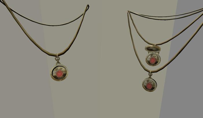 Ladies Martell Locket Necklace set