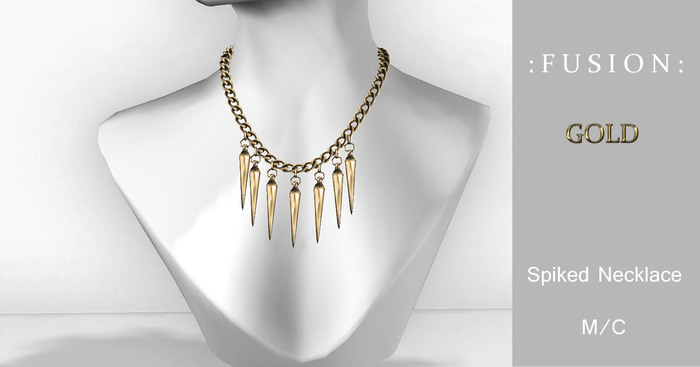 :Fusion: Spiked Gold Necklace gift bag