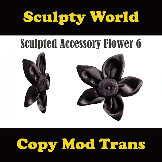 Sculpted Accessory Flower 6