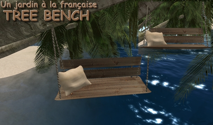TREE BENCHES - swinging bench - wood bench - suspended bench