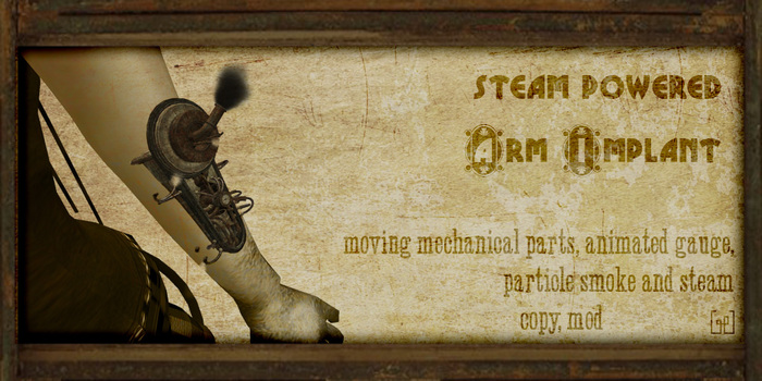 [param] steam powered arm implant