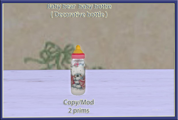 Baby bear baby bottle