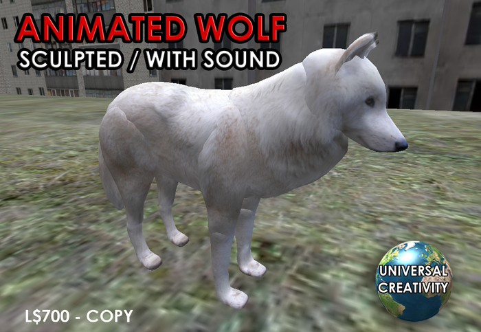 Universal Creativity - Animated Wolf w/sound (TRANSFER)