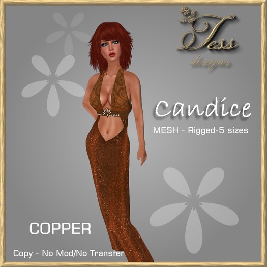 Tess Designs CANDICE Copper  boxed