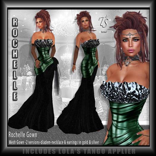 TS-Formal-Rochelle Gown Jade