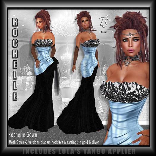 TS-Formal-Rochelle Gown Baby Blue