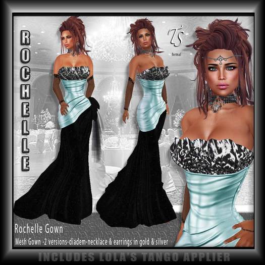 TS-Formal-Rochelle Gown-Aqua