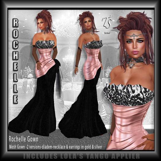 TS-Formal-Rochelle Gown-Peach
