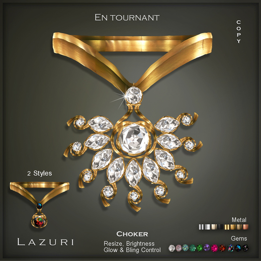Lazuri En Tournant Choker