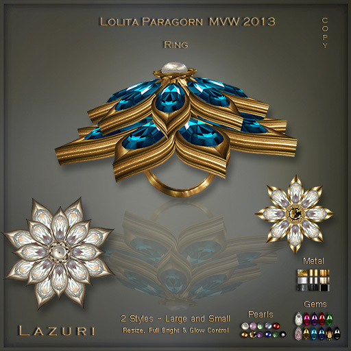 Lazuri MVW2013 Lolita Paragorn Ring
