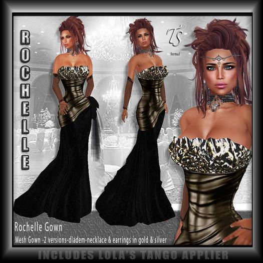 TS-Formal-Rochelle Gown-Gold