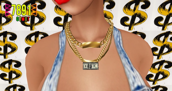 [7891.] Benji Necklace Set - Gold (W\Resize)