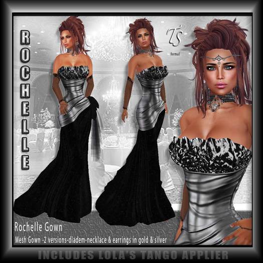 TS-Formal-Rochelle Gown Silver