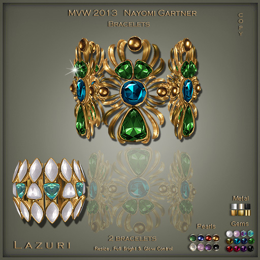 Lazuri MVW 2013 Nayomi Gartner Bracelets