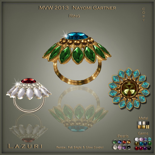 Lazuri MVW 2013 Nayomi Gartner Ring