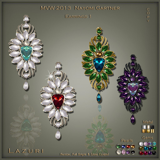 Lazuri MVW 2013 Nayomi Gartner Earrings1