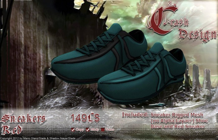 Crash Design - Sneaker Teal