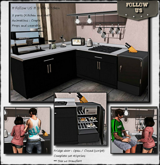 Kitchen !! Follow US !! Black kitchen 