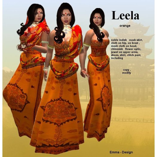 ModeTafel Leela  orange