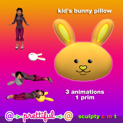 @~>~ PrettiFuL ~<~@ Bunny Pillow [ Blonde ]
