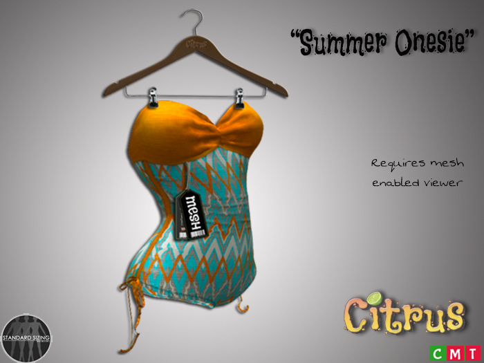 *Citrus* One Piece Tribal Tangerine
