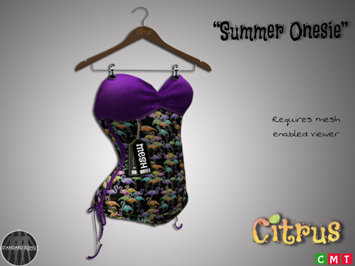 *Citrus* One Piece Concord Flamingo