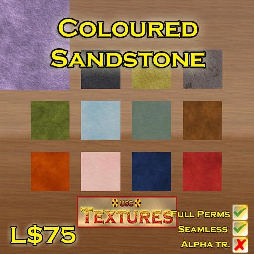 USC Textures - Coloured Sandstone 