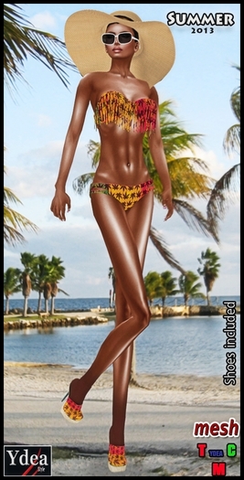 *Ydea* Bikini mesh rasta