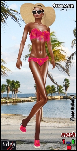 *Ydea* Bikini mesh red