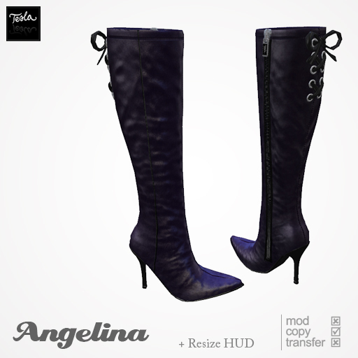 - TESLA - 'Angelina' Boots *Purple*