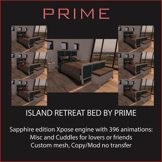 Island Retreat bed Sapphire by PRIME
