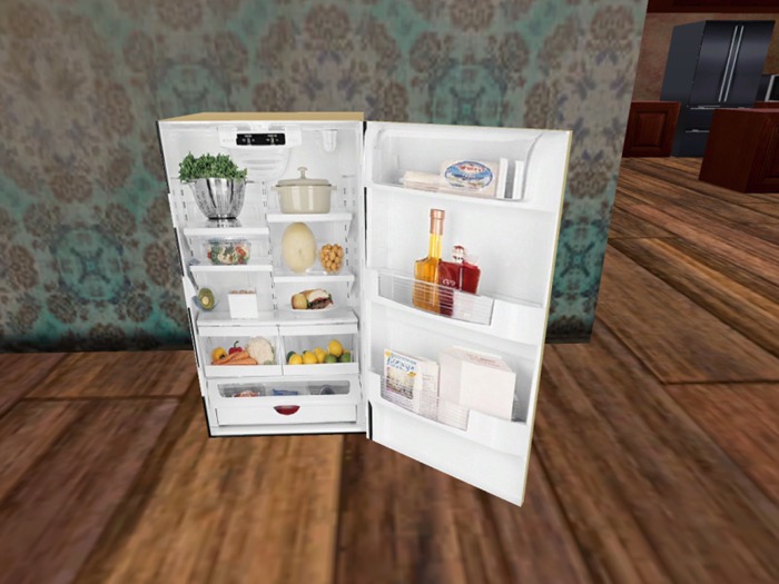 *Beige Mini Fridge Vegi