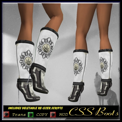 CSS Gray Flame Boots :CSS BOOTS: