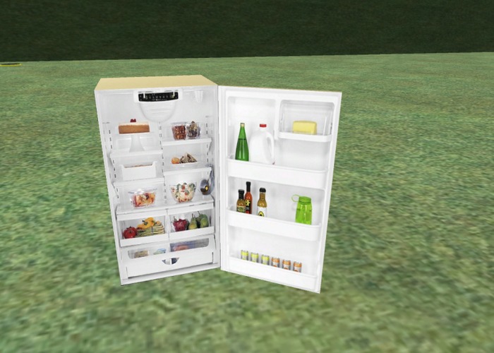 *Beige Mini Fridge Cheesecake