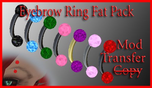 Eyebrow Ring Fat Pack