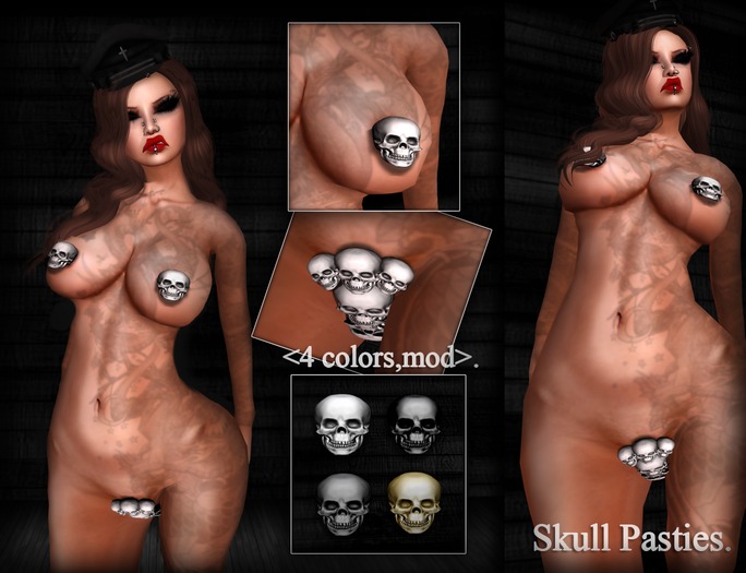 dl:: Skull Pasties (4 vertions)