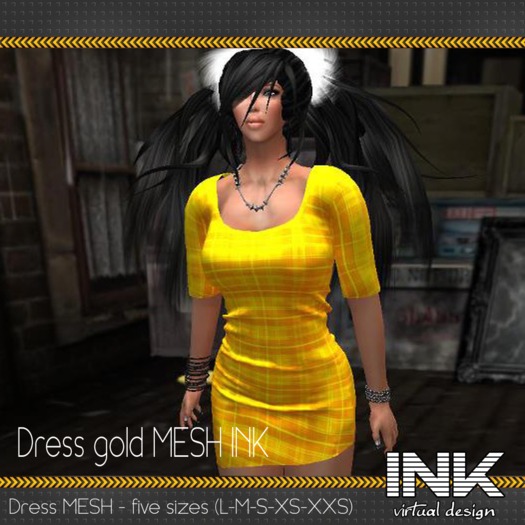 Vestido Roma - Gold MESH