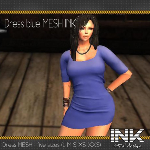 Vestido Roma - azul MESH
