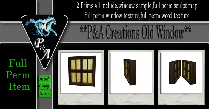 **P&A Creations Full perm Little Window**