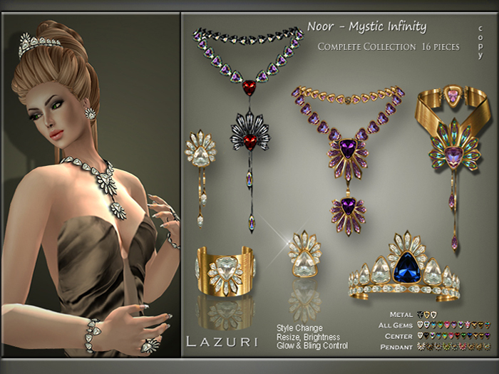 [< Lazuri >] Noor Mystic Infinity Complete Collection 16 pieces  - SALE